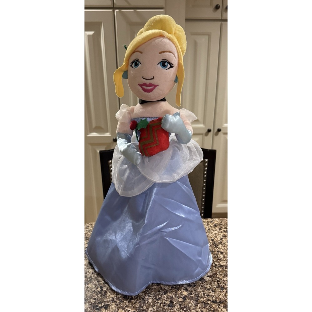 Disney Cinderella Holding Ornament/Present Holiday Standing Greeter 18" Tall